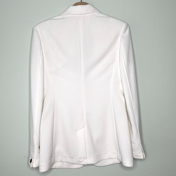 Rag & Bone Classic One Button Blazer in White Size 4 - Picture 2 of 9